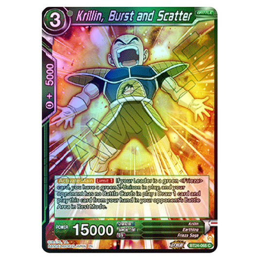 Dragon Ball Super - B24 - Beyond Generations - Krillin, Burst and Scatter - BT24-068 (Foil)