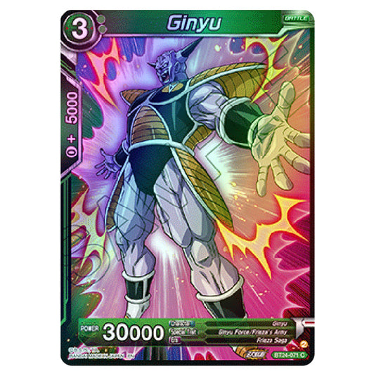 Dragon Ball Super - B24 - Beyond Generations - Ginyu - BT24-071 (Foil)