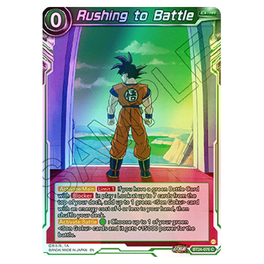 Dragon Ball Super - B24 - Beyond Generations - Rushing to Battle - BT24-076 (Foil)