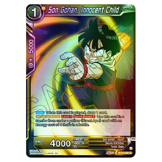 Dragon Ball Super - B24 - Beyond Generations - Son Gohan, Innocent Child - BT24-091 (Foil)