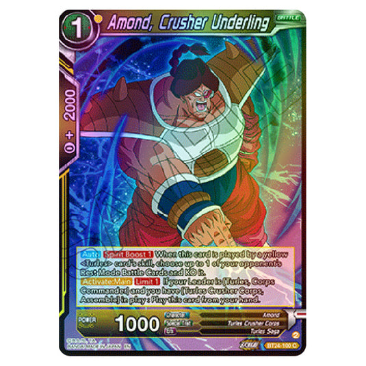 Dragon Ball Super - B24 - Beyond Generations - Amond, Crusher Underling - BT24-100 (Foil)