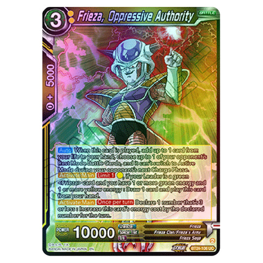 Dragon Ball Super - B24 - Beyond Generations - Frieza, Oppressive Authority - BT24-106 (Foil)