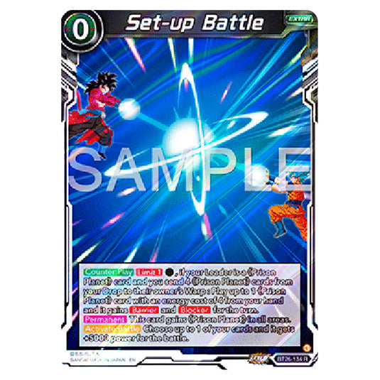 Set-up Battle Black card from the Dragon Ball Super Card Game Fusion World set B26 - Ultimate Advent