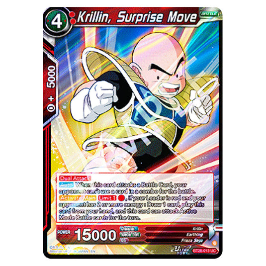 Krillin, Surprise Move Uncommon card from the Dragon Ball Super Card Game set Prismatic Clash