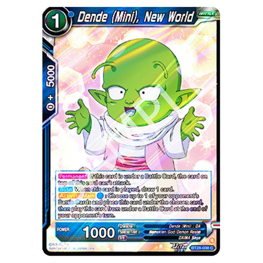 Dende (Mini), New World Common card from the Dragon Ball Super Card Game set Prismatic Clash