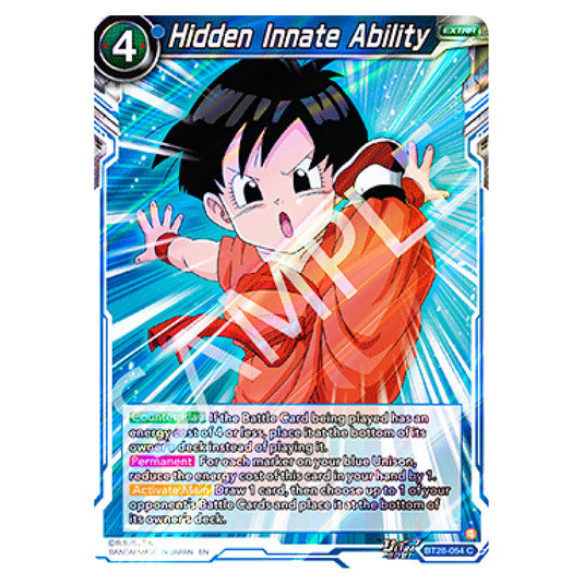 Hidden Innate Ability Common card from the Dragon Ball Super Card Game set Prismatic Clash