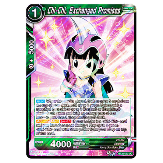 Chi-Chi, Exchanged Promises Uncommon card from the Dragon Ball Super Card Game set Prismatic Clash
