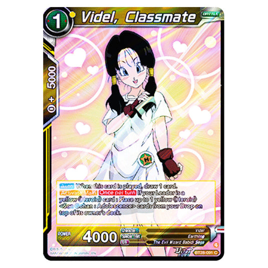Videl, Classmate Common card from the Dragon Ball Super Card Game set Prismatic Clash