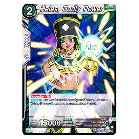 Heles, Godly Power Uncommon card from the Dragon Ball Super Card Game set Prismatic Clash