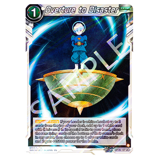 Overture to Disaster Uncommon card from the Dragon Ball Super Card Game set Prismatic Clash
