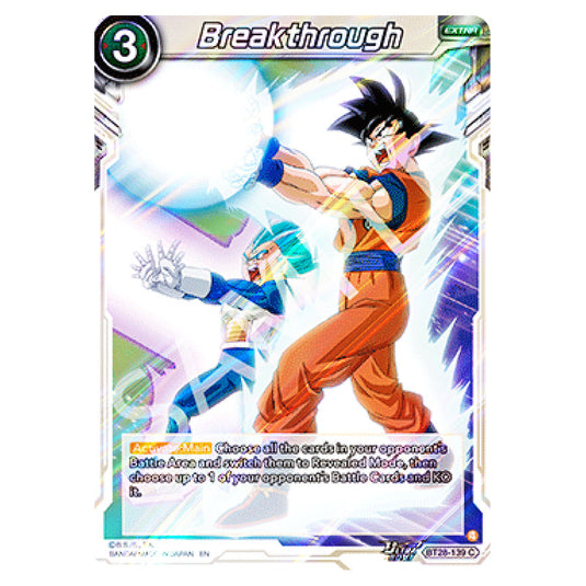 Breakthrough Common card from the Dragon Ball Super Card Game set Prismatic Clash