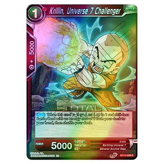 Dragon Ball Super - B14 - Cross Spirits - Krillin, Universe 7 Challenger - BT14-009 (Foil)