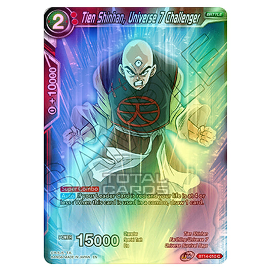 Dragon Ball Super - B14 - Cross Spirits - Tien Shinhan, Universe 7 Challenger - BT14-010 (Foil)