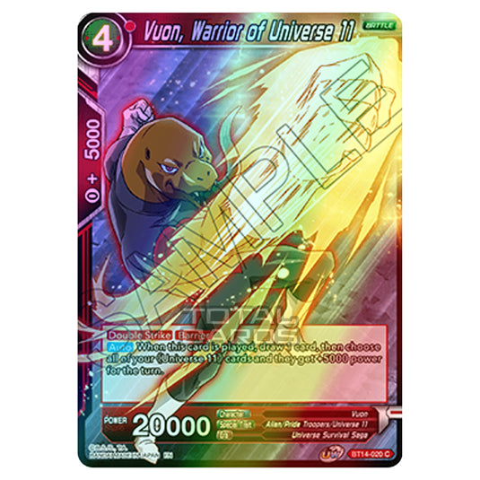 Dragon Ball Super - B14 - Cross Spirits - Vuon, Warrior of Universe 11 - BT14-020 (Foil)