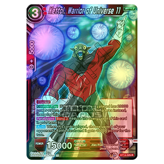 Dragon Ball Super - B14 - Cross Spirits - Kettol, Warrior of Universe 11 - BT14-025 (Foil)