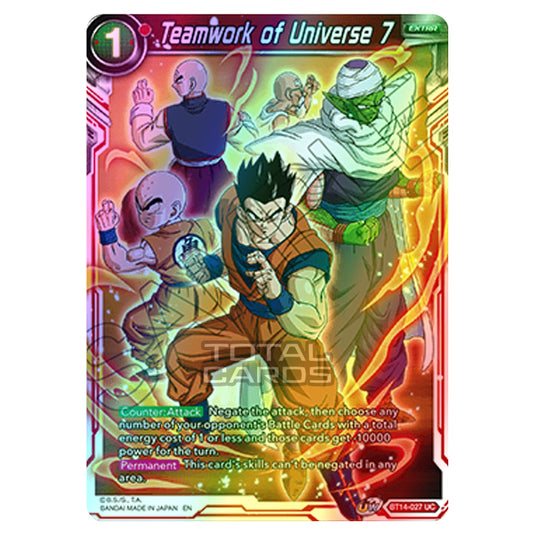 Dragon Ball Super - B14 - Cross Spirits - Teamwork of Universe 7 - BT14-027 (Foil)