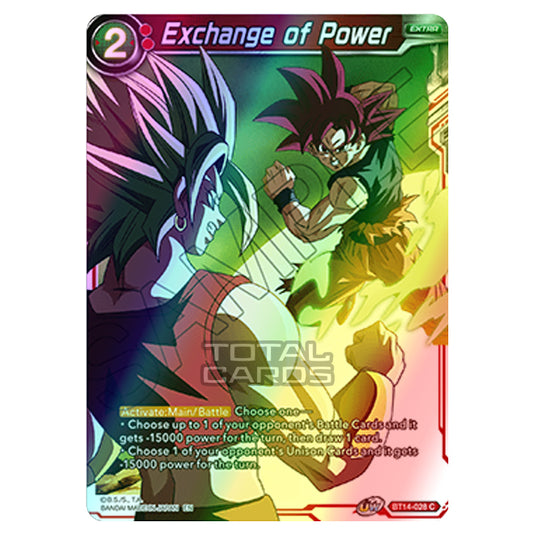 Dragon Ball Super - B14 - Cross Spirits - Exchange of Power - BT14-028 (Foil)