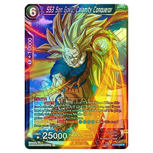 Dragon Ball Super - B14 - Cross Spirits - SS3 Son Goku, Calamity Conqueror - BT14-035 (Foil)