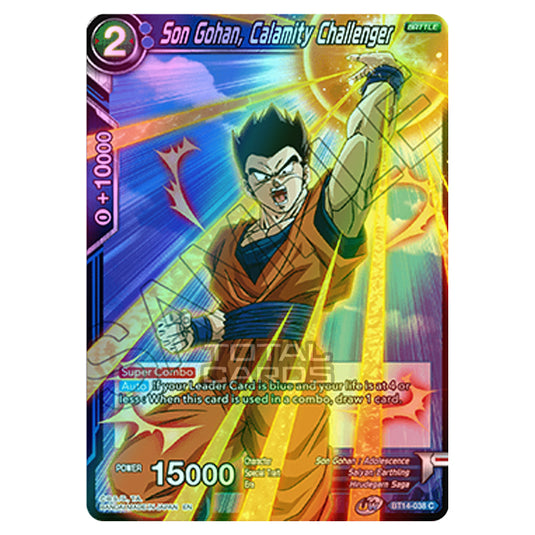 Dragon Ball Super - B14 - Cross Spirits - Son Gohan, Calamity Challenger - BT14-038 (Foil)