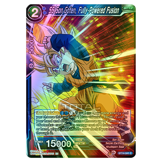 Dragon Ball Super - B14 - Cross Spirits - SS Son Goten, Fully-Powered Fusion - BT14-041 (Foil)