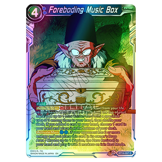 Dragon Ball Super - B14 - Cross Spirits - Foreboding Music Box - BT14-057 (Foil)