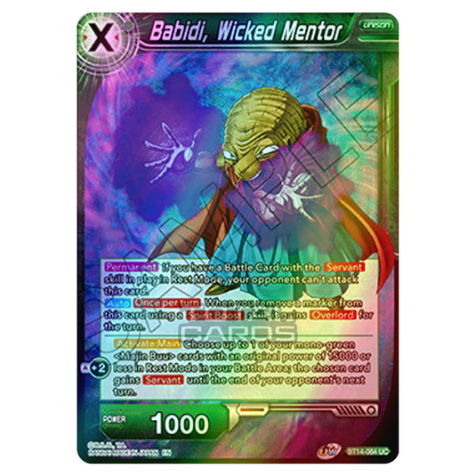 Dragon Ball Super - B14 - Cross Spirits - Babidi, Wicked Mentor - BT14-064 (Foil)