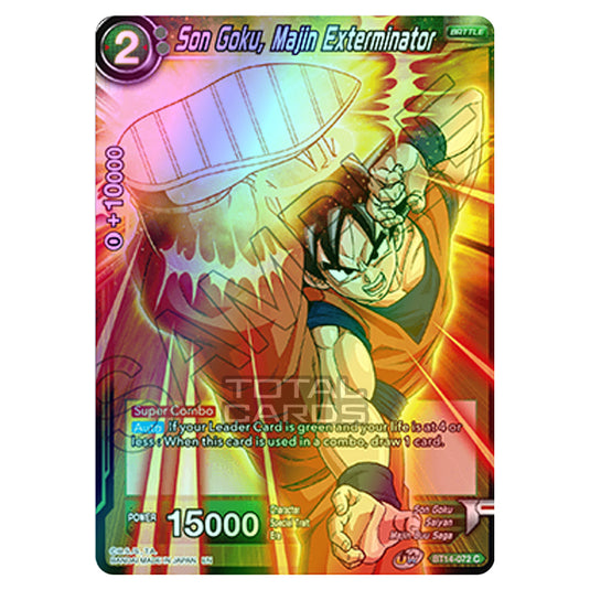 Dragon Ball Super - B14 - Cross Spirits - Son Goku, Majin Exterminator - BT14-072 (Foil)