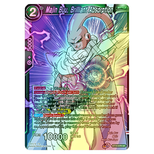 Dragon Ball Super - B14 - Cross Spirits - Majin Buu, Brilliant Absorption - BT14-079 (Foil)