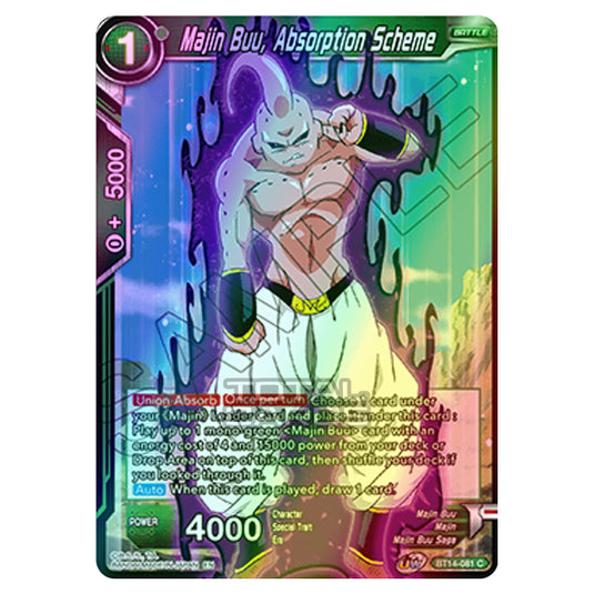 Dragon Ball Super - B14 - Cross Spirits - Majin Buu, Absorption Scheme - BT14-081 (Foil)