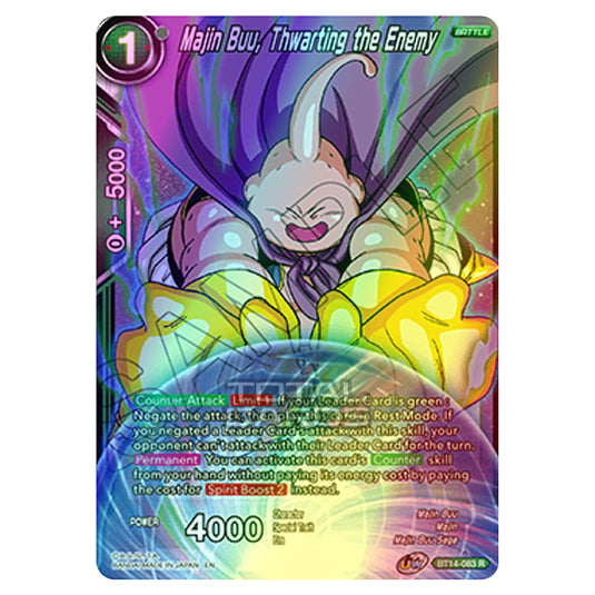 Dragon Ball Super - B14 - Cross Spirits - Majin Buu, Thwarting the Enemy - BT14-083 (Foil)