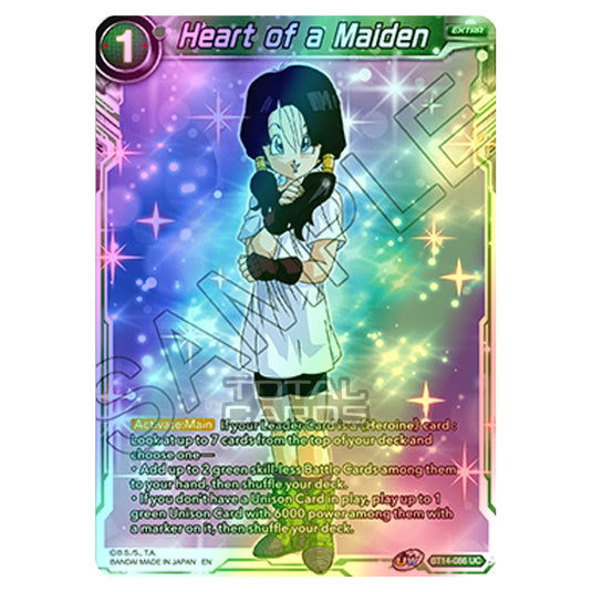 Dragon Ball Super - B14 - Cross Spirits - Heart of a Maiden - BT14-086 (Foil)
