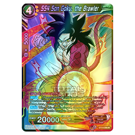 Dragon Ball Super - B14 - Cross Spirits - SS4 Son Goku, the Brawler - BT14-095 (Foil)