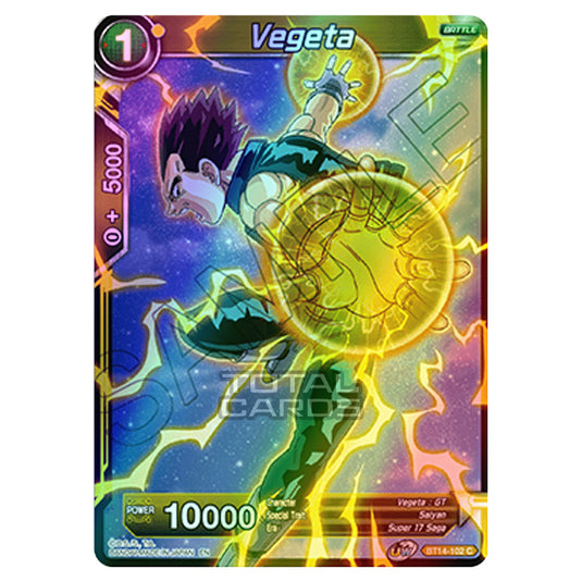 Dragon Ball Super - B14 - Cross Spirits - Vegeta - BT14-102 (Foil)