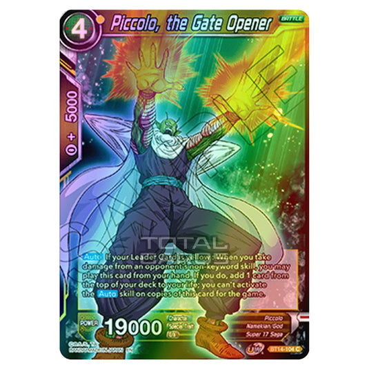 Dragon Ball Super - B14 - Cross Spirits - Piccolo, the Gate Opener - BT14-104 (Foil)