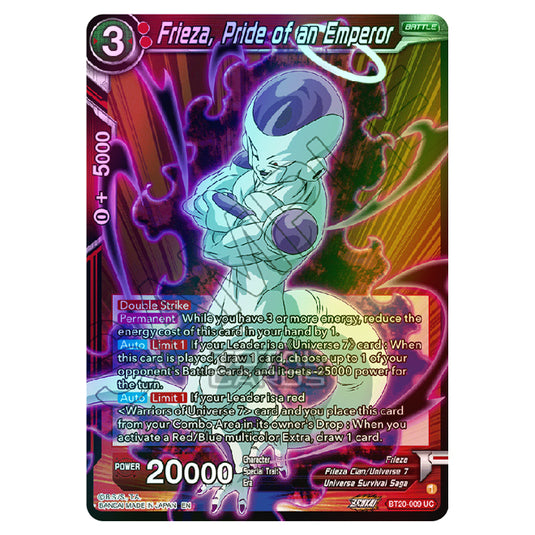 Dragon Ball Super - B20 - Power Absorbed - Frieza, Pride of an Emperor - BT20-009 (Foil)