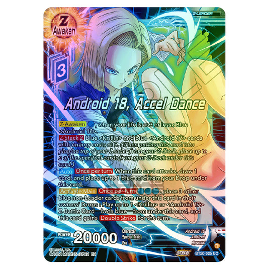 Dragon Ball Super - B20 - Power Absorbed - Android 18, Accel Dance - BT20-025 (Foil)