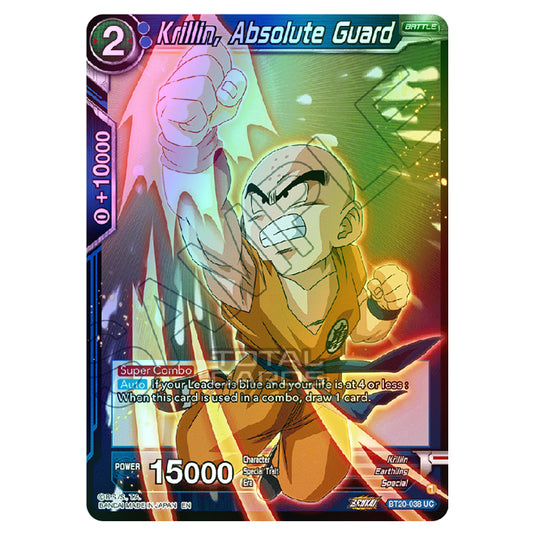 Dragon Ball Super - B20 - Power Absorbed - Krillin, Absolute Guard - BT20-038 (Foil)