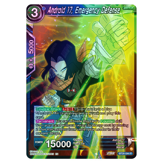 Dragon Ball Super - B20 - Power Absorbed - Android 17, Emergency Defense - BT20-044 (Foil)