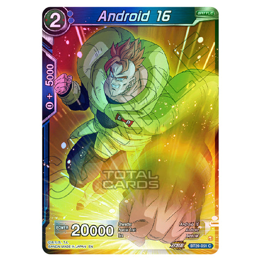 Dragon Ball Super - B20 - Power Absorbed - Android 16 - BT20-051 (Foil)