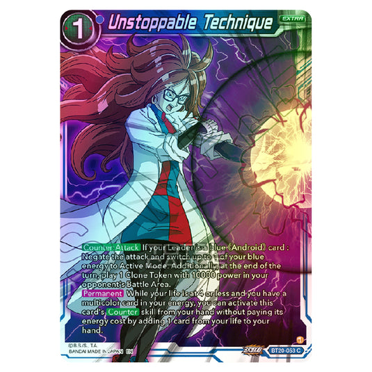 Dragon Ball Super - B20 - Power Absorbed - Unstoppable Technique - BT20-053 (Foil)