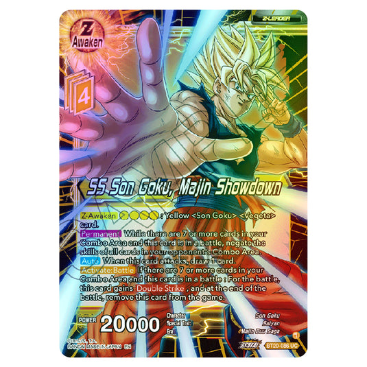 Dragon Ball Super - B20 - Power Absorbed - SS Son Goku, Majin Showdown - BT20-086 (Foil)