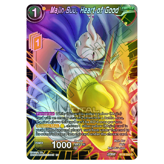 Dragon Ball Super - B20 - Power Absorbed - Majin Buu, Heart of Good - BT20-092 (Foil)