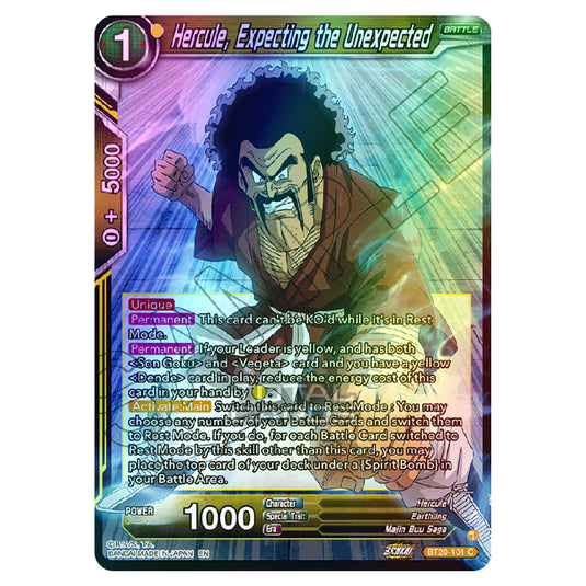 Dragon Ball Super - B20 - Power Absorbed - Hercule, Expecting the Unexpected - BT20-101 (Foil)