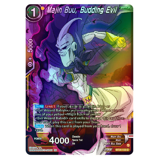 Dragon Ball Super - B20 - Power Absorbed - Majin Buu, Budding Evil - BT20-105 (Foil)