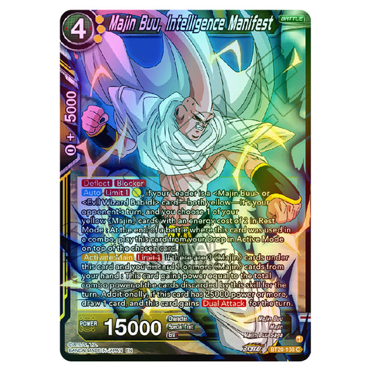 Dragon Ball Super - B20 - Power Absorbed - Majin Buu, Intelligence Manifest - BT20-108 (Foil)