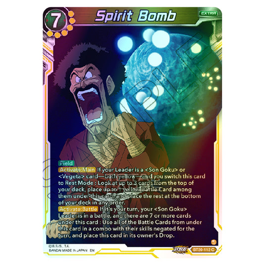 Dragon Ball Super - B20 - Power Absorbed - Spirit Bomb - BT20-112 (Foil)