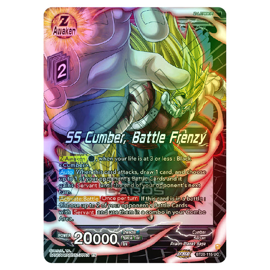 Dragon Ball Super - B20 - Power Absorbed - SS Cumber, Battle Frenzy - BT20-115 (Foil)