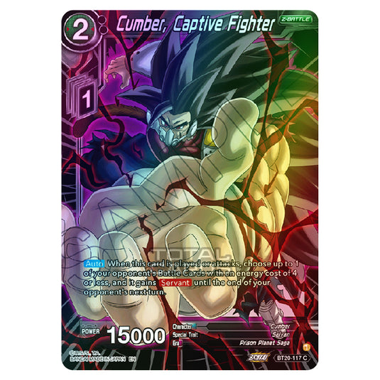 Dragon Ball Super - B20 - Power Absorbed - Cumber, Captive Fighter - BT20-117 (Foil)