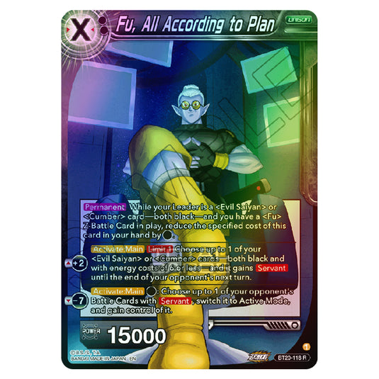Dragon Ball Super - B20 - Power Absorbed - Fu, All According to Plan - BT20-118 (Foil)