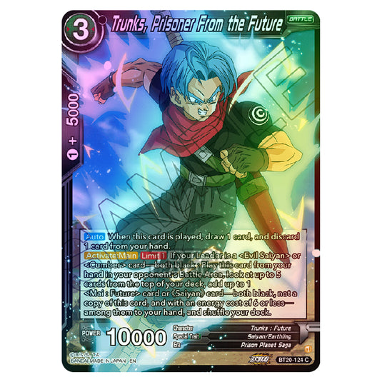 Dragon Ball Super - B20 - Power Absorbed - Trunks, Prisoner From the Future - BT20-124 (Foil)